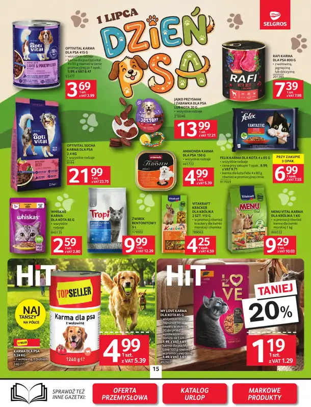 Selgros - gazetka promocyjna Oferta spożywcza od czwartku 18.06 do środy 01.07 - strona 15