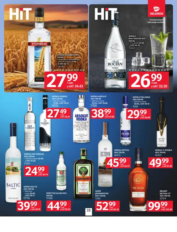 Selgros - gazetka promocyjna Oferta spożywcza od czwartku 18.06 do środy 01.07 - strona 22