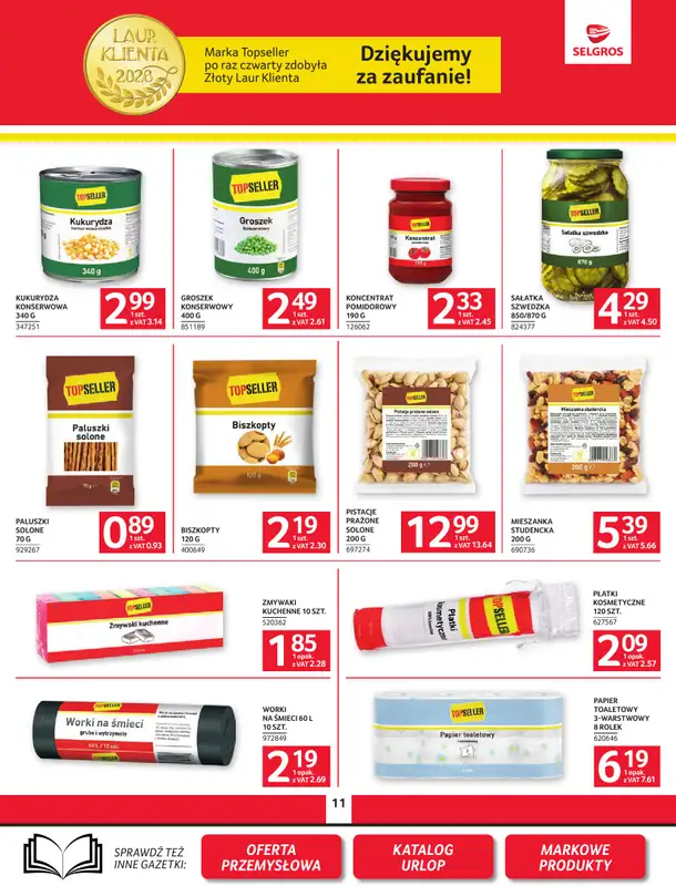 Selgros - gazetka promocyjna Oferta spożywcza od czwartku 18.06 do środy 01.07 - strona 11