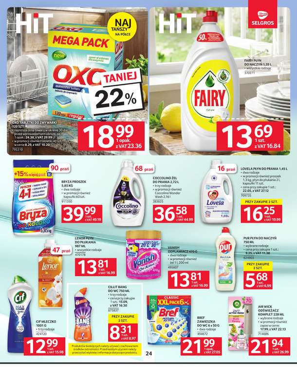 Selgros - gazetka promocyjna Oferta spożywcza od czwartku 18.06 do środy 01.07 - strona 24