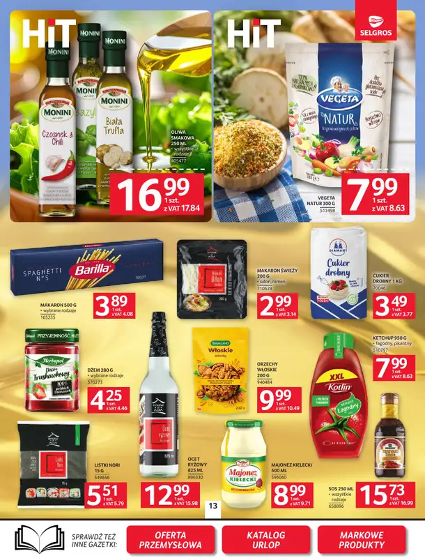 Selgros - gazetka promocyjna Oferta spożywcza od czwartku 18.06 do środy 01.07 - strona 13
