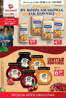 Selgros - gazetka promocyjna Specjalna oferta jubileuszowa od czwartku 18.06 do środy 01.07