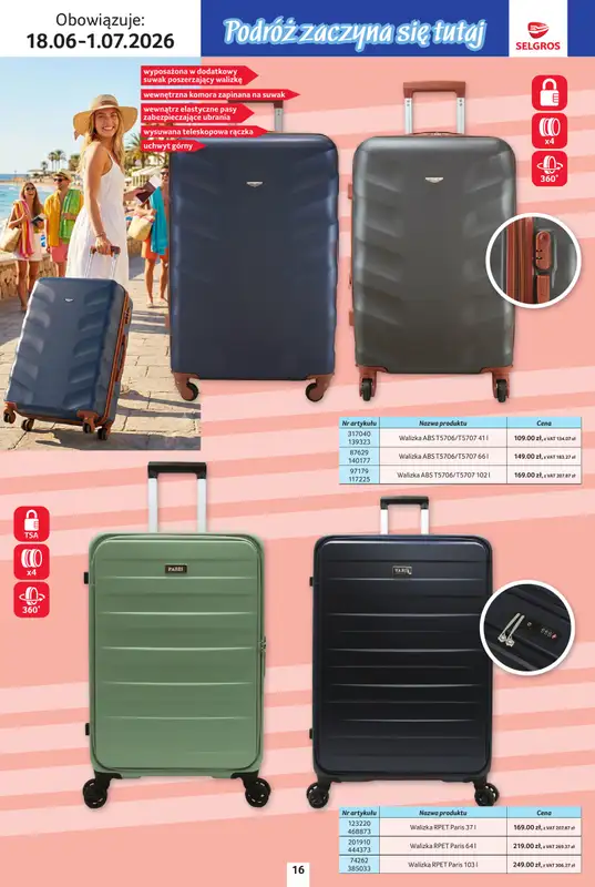 Selgros - gazetka promocyjna Katalog Urlop od czwartku 18.06 do środy 01.07 - strona 16