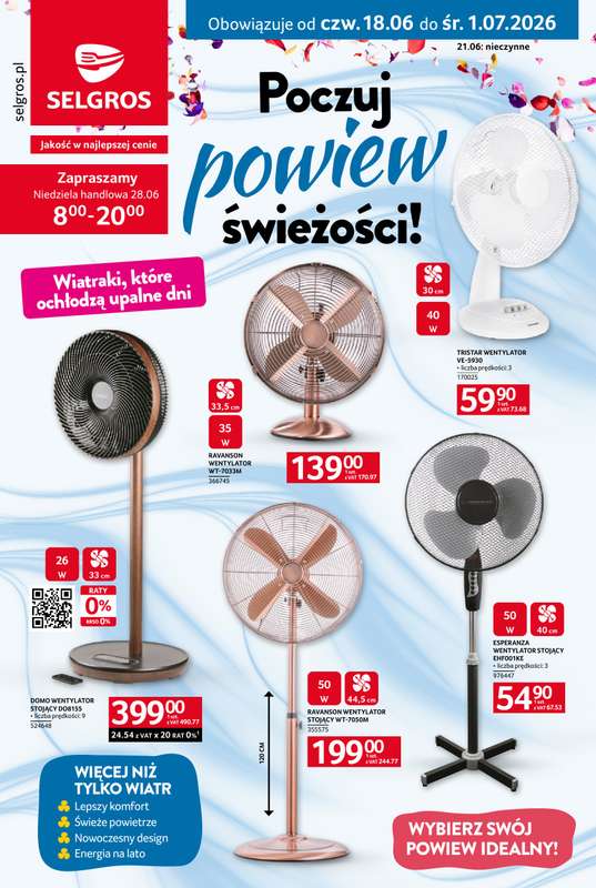 Selgros - gazetka promocyjna Katalog Wentylatory od poniedziałku 15.06 do środy 01.07