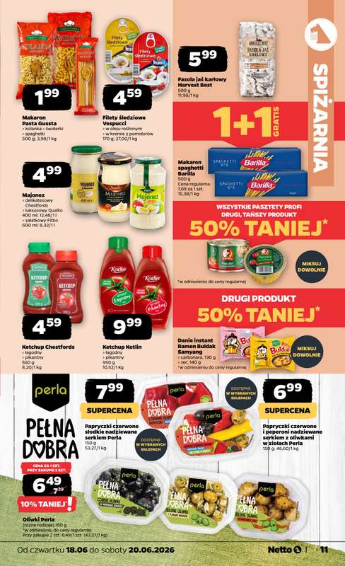 Netto - gazetka promocyjna Oferta spożywcza od czwartku 18.06 do soboty 20.06 - strona 11