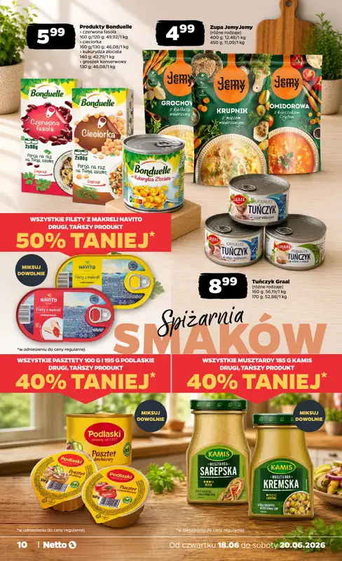 Netto - gazetka promocyjna Oferta spożywcza od czwartku 18.06 do soboty 20.06 - strona 10