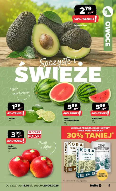 Netto - gazetka promocyjna Oferta spożywcza od czwartku 18.06 do soboty 20.06 - strona 5