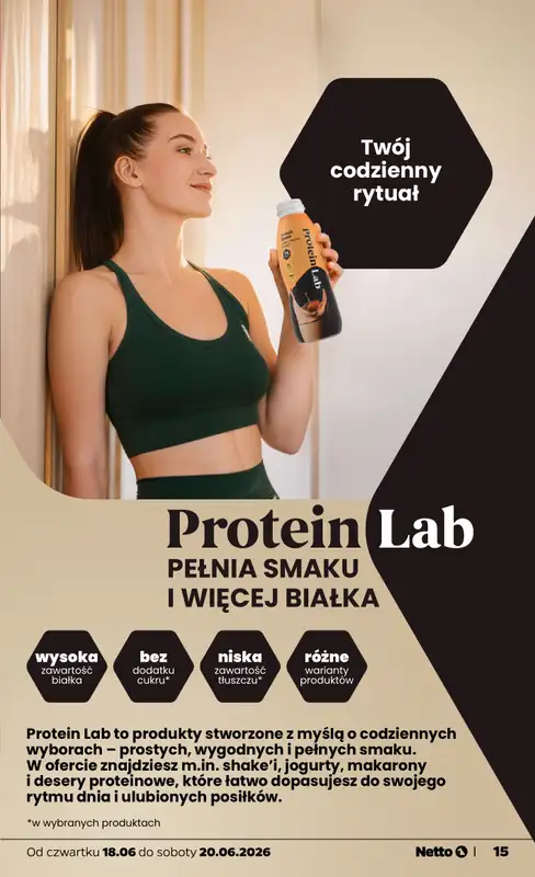 Netto - gazetka promocyjna Oferta spożywcza od czwartku 18.06 do soboty 20.06 - strona 15