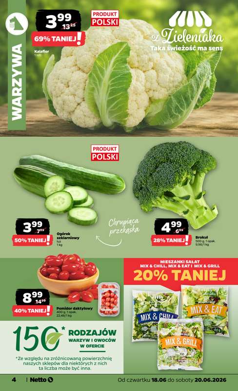 Netto - gazetka promocyjna Oferta spożywcza od czwartku 18.06 do soboty 20.06 - strona 4