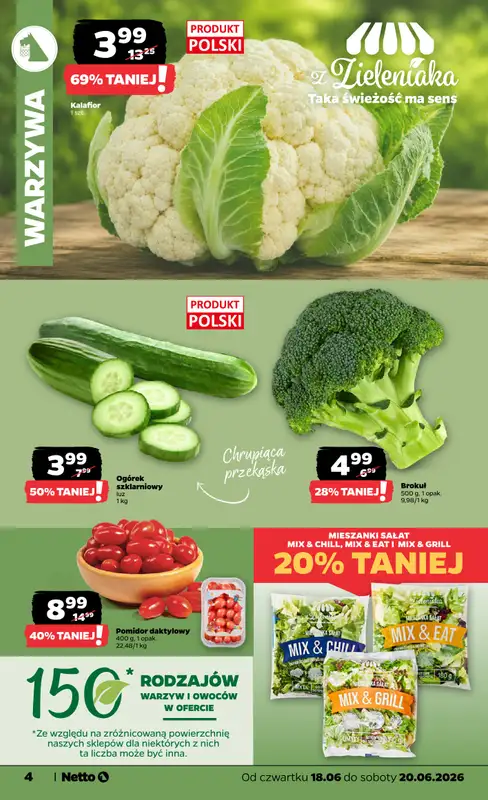 Netto - gazetka promocyjna Oferta spożywcza od czwartku 18.06 do soboty 20.06 - strona 4
