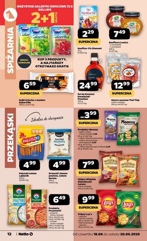 Netto - gazetka promocyjna Oferta spożywcza od czwartku 18.06 do soboty 20.06 - strona 12