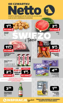 Netto - gazetka promocyjna Oferta spożywcza od czwartku 18.06 do soboty 20.06