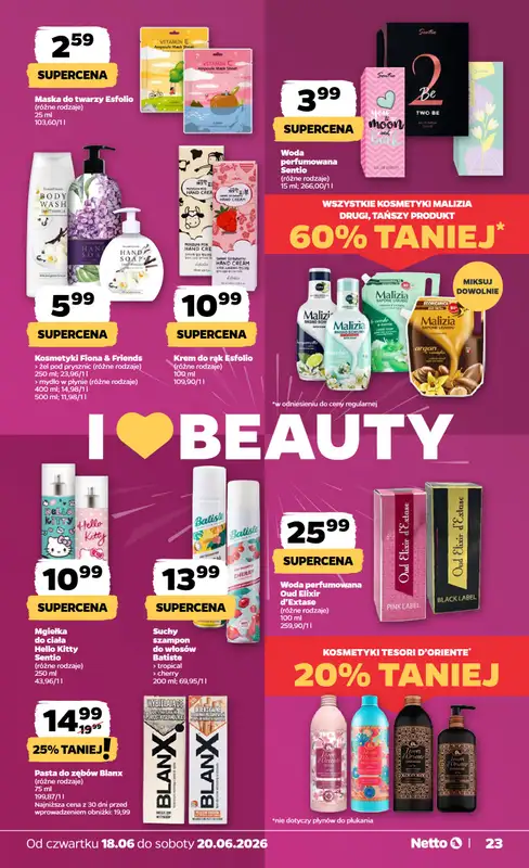 Netto - gazetka promocyjna Oferta spożywcza od czwartku 18.06 do soboty 20.06 - strona 23