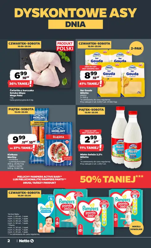 Netto - gazetka promocyjna Oferta spożywcza od czwartku 18.06 do soboty 20.06 - strona 2
