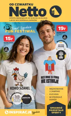 Netto - gazetka promocyjna Inspiracje tygodnia Fun Festiwal  do środy 24.06