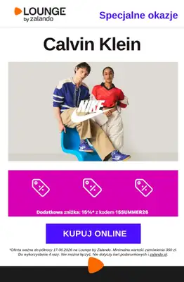 Lounge by Zalando - gazetka promocyjna Specjalne okazje: Nike Sportswear od poniedziałku 15.06 do środy 17.06