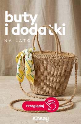 Sinsay - gazetka promocyjna Buty i dodatki - idealne na lato! od poniedziałku 15.06 do niedzieli 21.06