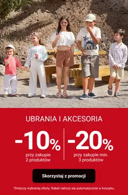 Smyk - gazetka promocyjna Do -20% na ubrania i akcesoria od poniedziałku 15.06 do środy 17.06