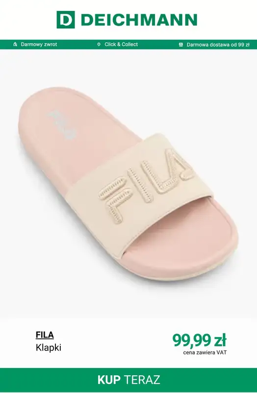 Deichmann - gazetka promocyjna Klapki basenowe damskie od poniedziałku 15.06  - strona 7