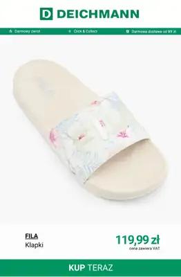 Deichmann - gazetka promocyjna Klapki basenowe damskie od poniedziałku 15.06  - strona 12