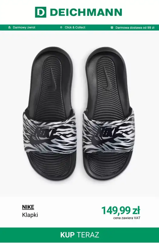 Deichmann - gazetka promocyjna Klapki basenowe damskie od poniedziałku 15.06  - strona 5