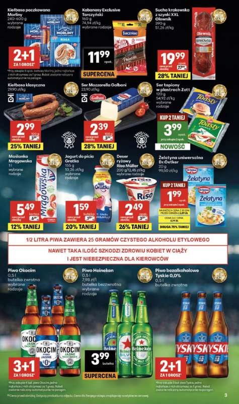 Delikatesy Centrum - gazetka promocyjna Gazetka  do środy 24.06 - strona 3