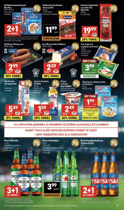 Delikatesy Centrum - gazetka promocyjna Gazetka  do środy 24.06 - strona 3