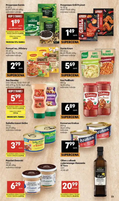 Delikatesy Centrum - gazetka promocyjna Gazetka  do środy 24.06 - strona 23