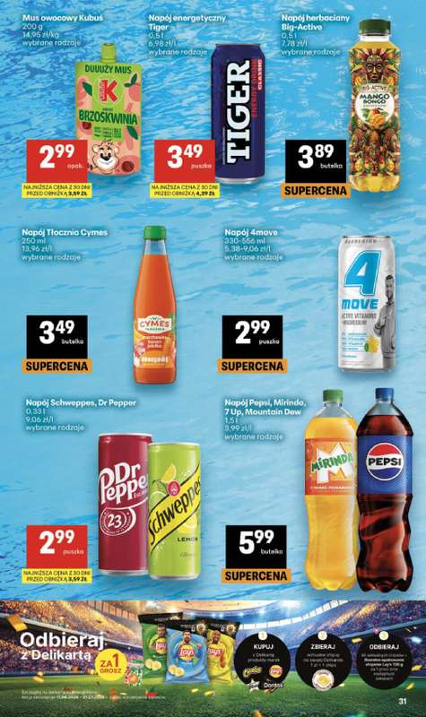 Delikatesy Centrum - gazetka promocyjna Gazetka  do środy 24.06 - strona 31