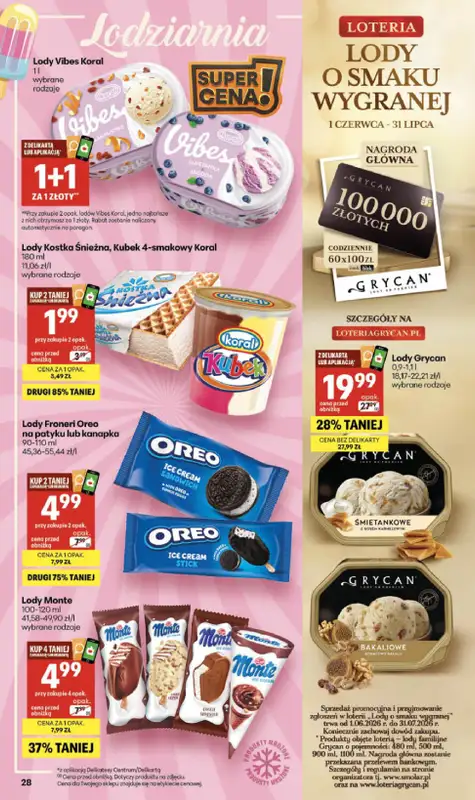 Delikatesy Centrum - gazetka promocyjna Gazetka  do środy 24.06 - strona 28