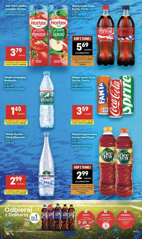 Delikatesy Centrum - gazetka promocyjna Gazetka  do środy 24.06 - strona 30