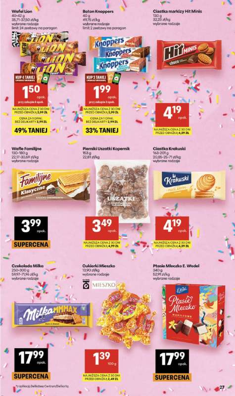 Delikatesy Centrum - gazetka promocyjna Gazetka  do środy 24.06 - strona 27