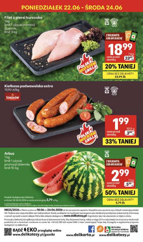 Delikatesy Centrum - gazetka promocyjna Gazetka  do środy 24.06 - strona 40
