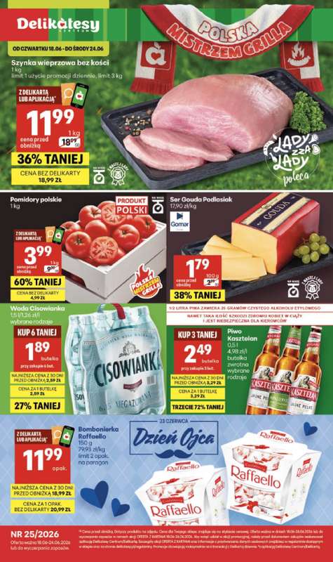 Delikatesy Centrum - gazetka promocyjna Gazetka  do środy 24.06
