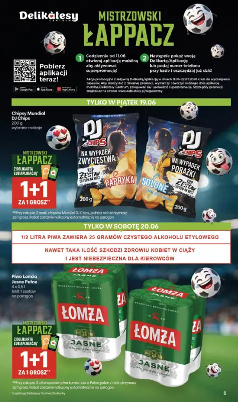 Delikatesy Centrum - gazetka promocyjna Gazetka  do środy 24.06 - strona 5