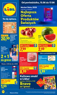 Lidl - gazetka promocyjna Oferta od poniedziałku od poniedziałku 15.06 do środy 17.06