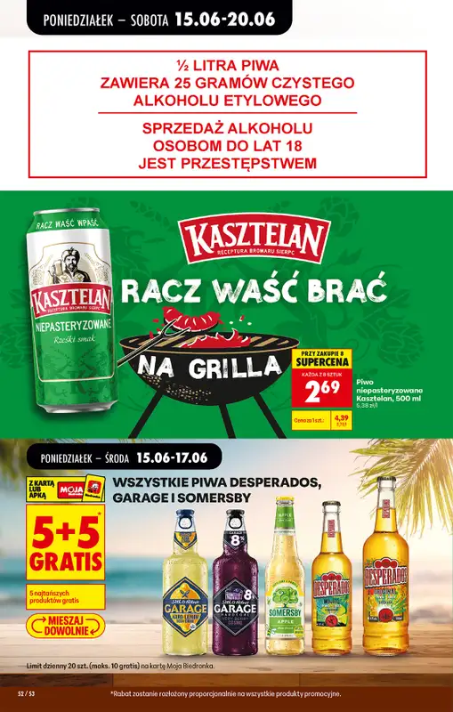 Biedronka - gazetka promocyjna Od poniedziałku od poniedziałku 15.06 do soboty 20.06 - strona 72