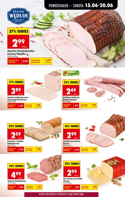 Biedronka - gazetka promocyjna Od poniedziałku, Z ladą tradycyjną od poniedziałku 15.06 do soboty 20.06 - strona 35