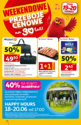 Auchan - gazetka promocyjna Gazetka 30 Lat Hipermarket Auchan od czwartku 18.06 do środy 24.06 - strona 2