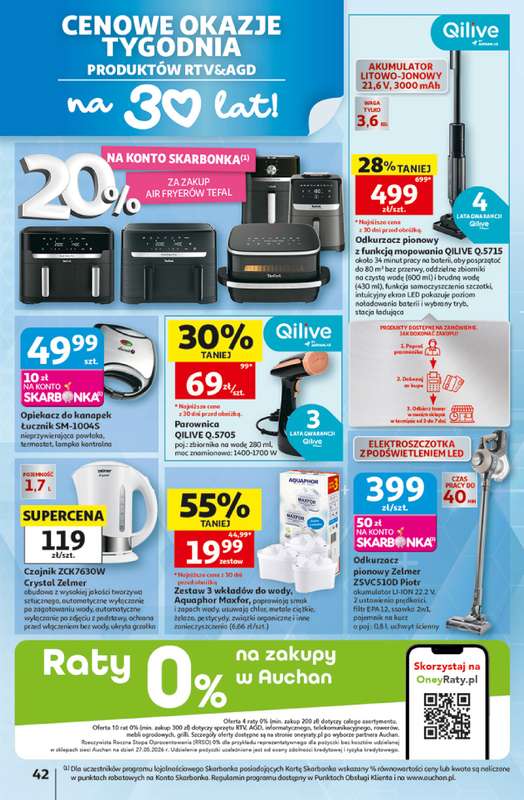 Auchan - gazetka promocyjna Gazetka 30 Lat Hipermarket Auchan od czwartku 18.06 do środy 24.06 - strona 42
