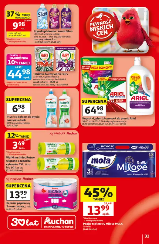 Auchan - gazetka promocyjna Gazetka 30 Lat Hipermarket Auchan od czwartku 18.06 do środy 24.06 - strona 33