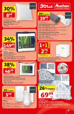 Auchan - gazetka promocyjna Gazetka 30 Lat Hipermarket Auchan od czwartku 18.06 do środy 24.06 - strona 37