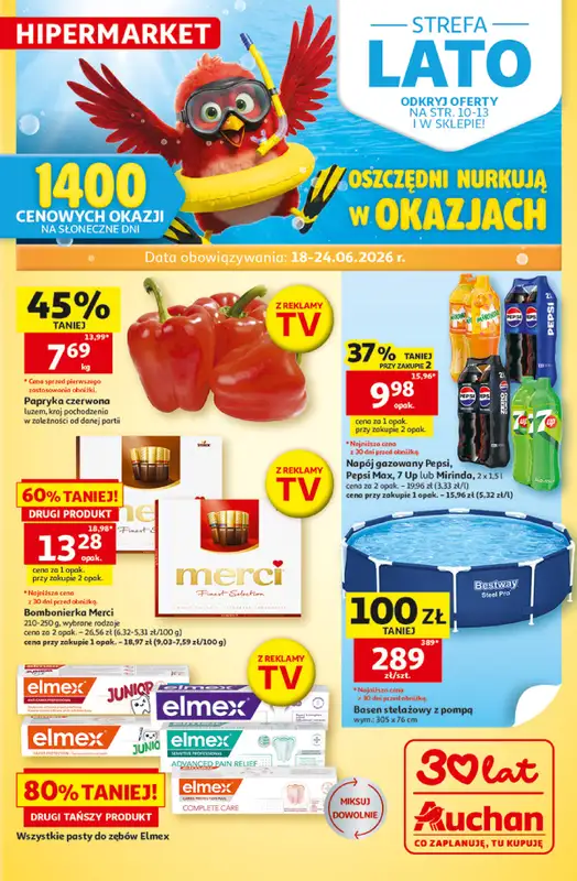 Auchan - gazetka promocyjna Gazetka 30 Lat Hipermarket Auchan  