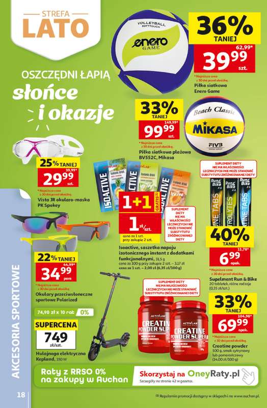 Auchan - gazetka promocyjna Gazetka 30 Lat Hipermarket Auchan od czwartku 18.06 do środy 24.06 - strona 18