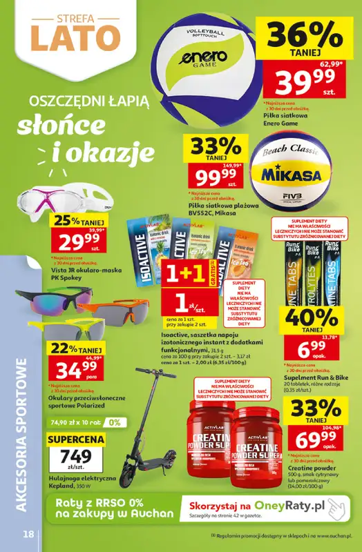 Auchan - gazetka promocyjna Gazetka 30 Lat Hipermarket Auchan od czwartku 18.06 do środy 24.06 - strona 18