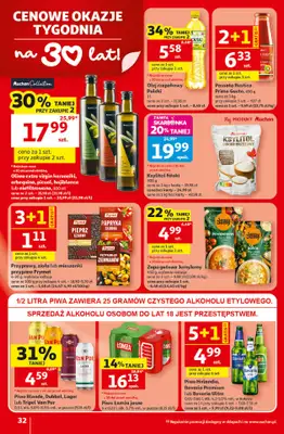 Auchan - gazetka promocyjna Gazetka 30 Lat Hipermarket Auchan od czwartku 18.06 do środy 24.06 - strona 32