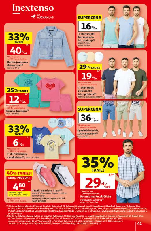 Auchan - gazetka promocyjna Gazetka 30 Lat Hipermarket Auchan od czwartku 18.06 do środy 24.06 - strona 41
