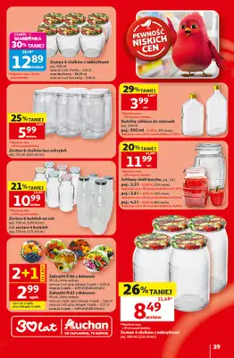 Auchan - gazetka promocyjna Gazetka 30 Lat Hipermarket Auchan od czwartku 18.06 do środy 24.06 - strona 39