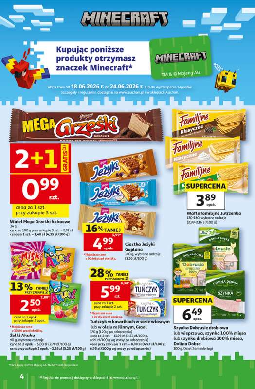 Auchan - gazetka promocyjna Gazetka 30 Lat Hipermarket Auchan od czwartku 18.06 do środy 24.06 - strona 4