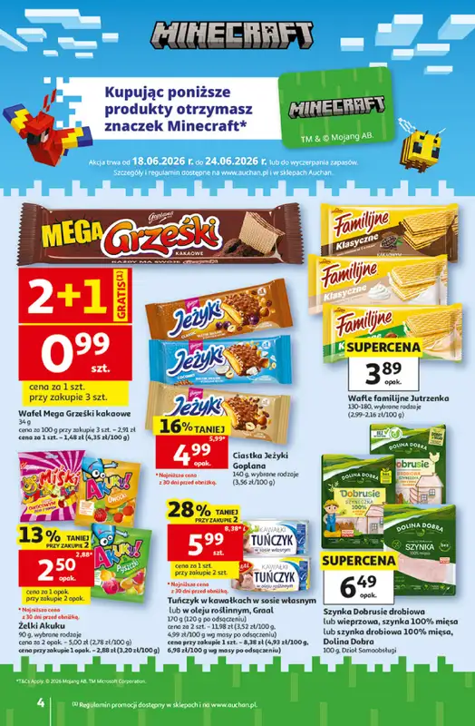 Auchan - gazetka promocyjna Gazetka 30 Lat Hipermarket Auchan od czwartku 18.06 do środy 24.06 - strona 4